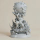 Unpainted 3D Figure Frieza Death Ball From Dragon Ball Painting Diy Gift Colors 15.2 Cm 1:12
