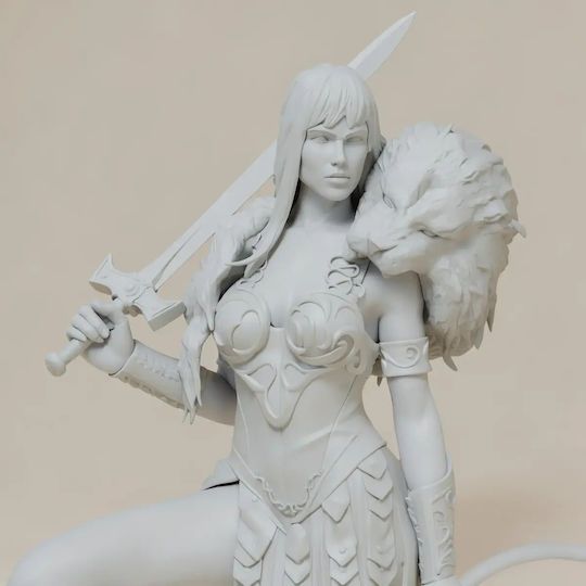 Unpainted 3D Figure Xena Warrior Standing Painting DIY Gift Colors 15.2 Cm 1:12