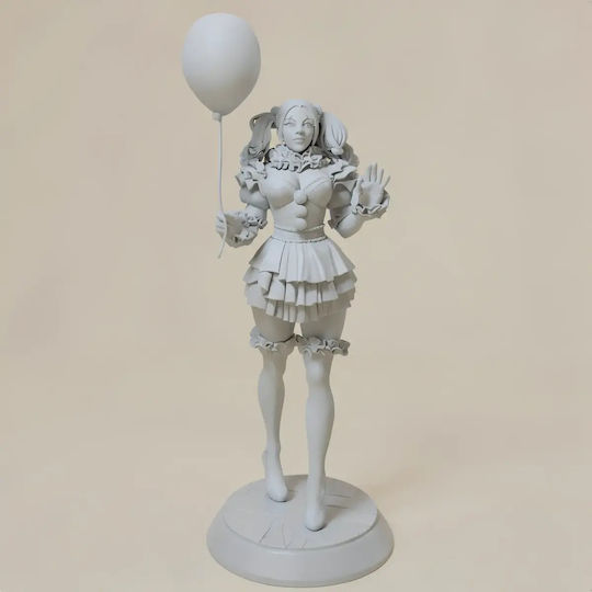 Unpainted 3D Figure It Girl Pennywise V2 3D Model Painting DIY Gift Colors 15.2 Cm 1:12
