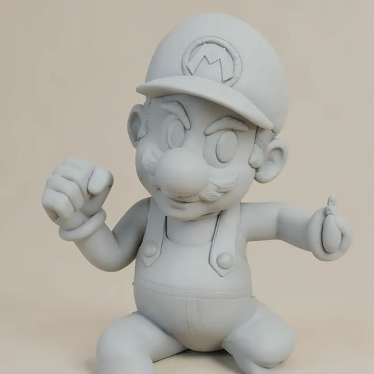 Небоядисана 3D Фигура Fire Super Mario 3D Боядисване DIY Подарък Цветове 30 см 1:6