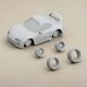 Unpainted 3D Figure Model Kit Car Toyota Supra Mk4 Painting DIY Gift Colors 20 Cm 1:8