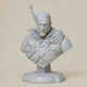Unpainted 3D Figure Geralt Bust 155mm Demon Head Witcher 3 Painting DIY Gift Colors 20 cm 1:8