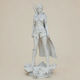 iLovePrints Sammelbare Figuren Abgebaute 3d Figur Ciri Witcher Eis Basis Bemalen Diy Geschenk Farben 15,2 Cm 1:12