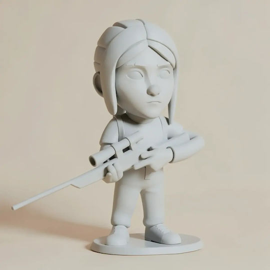 Άβαφη 3D Фигура Chibi Колекция Ellie Последният От Нас Chibi Боядисване Направи Си Сам Подарък Цветове 15,2 См 1:12