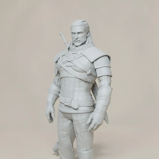 Abgebaute 3d Figur Geralt Rivia Witcher 3 Stand Pose 3d Basis Diy Geschenk Farben 15,2 Cm 1:12