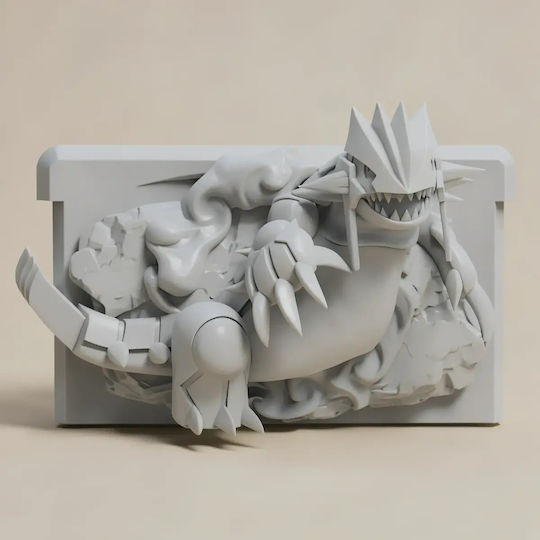 Небоядисана 3D Фигура Pokemon Ruby Gameboy Advance Касета Groudon Боядисване DIY Подарък Цветове 15,2 См 1:12