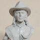 Unpainted 3D Figure Michael Jackson Bust Digital Sculpture Painting DIY Gift Colors 15.2 Cm 1:12