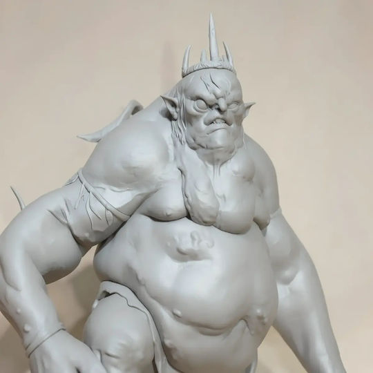 Unpainted 3D Figure Goblin King From Hobbit Painting DIY Gift Colors 30 Cm 1:6