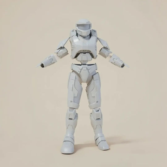 Άβαφη 3d Φιγούρα Cosplay Mark 5 Campaign Evolved Armor Helmet Βάψιμο Diy Δώρο Χρώματα 15,2 Cm 1:12