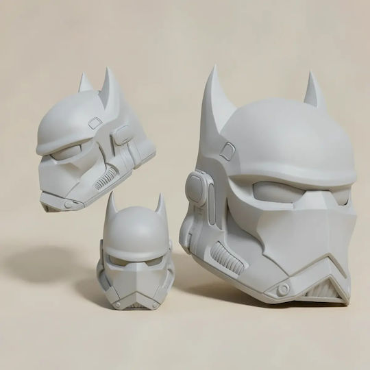 Άβαφη 3d Φιγούρα Cosplay Bat Trooper Helmet Βάψιμο Diy Δώρο Χρώματα 15,2 Cm 1:12