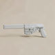 Άβαφη 3d Φιγούρα Cosplay Fallout 10mm Pistol 2 Βάψιμο Diy Δώρο Χρώματα 15,2 Cm 1:12