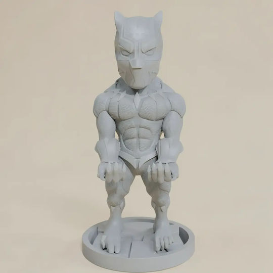 Unpainted 3D Figure Black Panther Joystick Holder 3D Painting DIY Gift Colors 15.2 Cm 1:12