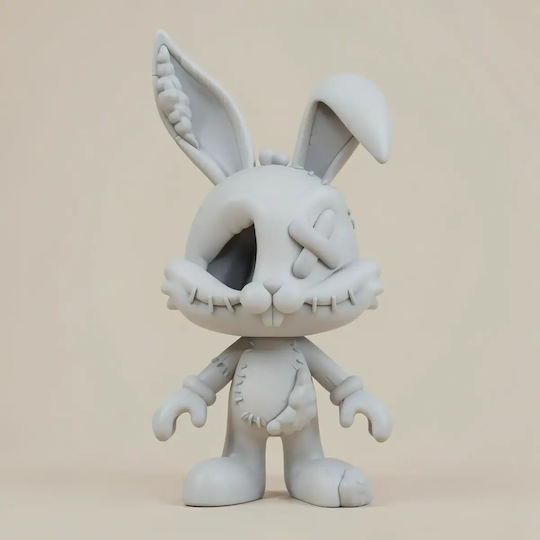 Άβαφη 3d Sammelbare Figur Bugs Bunny Chibi Plush 3d Βάψιμο Diy Δώρο Χρώματα 15,2 Cm 1:12