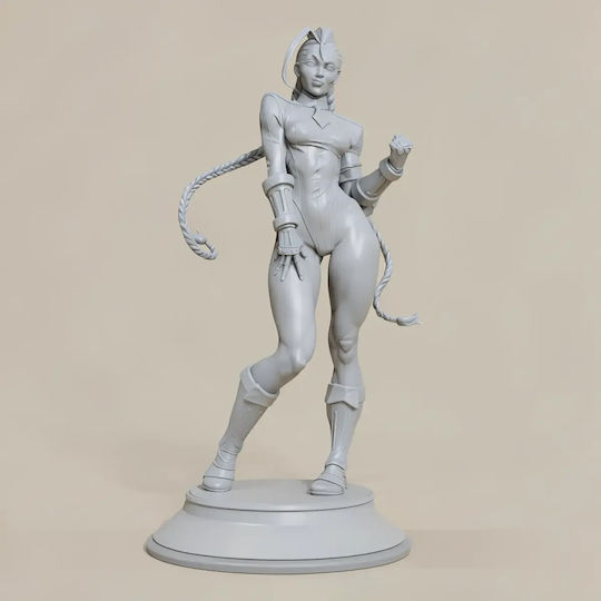 Unpainted 3D Figure Cammy Stand V2 From Street Fighter Painting DIY Gift Colors 15.2 Cm 1:12