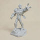Unpainted 3D Figure Disney Infinity Style Collection Cyborg Painting DIY Gift Colors 15.2 Cm 1:12