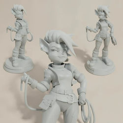 Unpainted 3D Figure Tawna Crash Bandicoot Standing Files Painting DIY Gift Colors 30 Cm 1:6 Unpainted 3D Figure Tawna Crash Bandicoot Standing Files Painting DIY Gift Colors 30 Cm 1:6