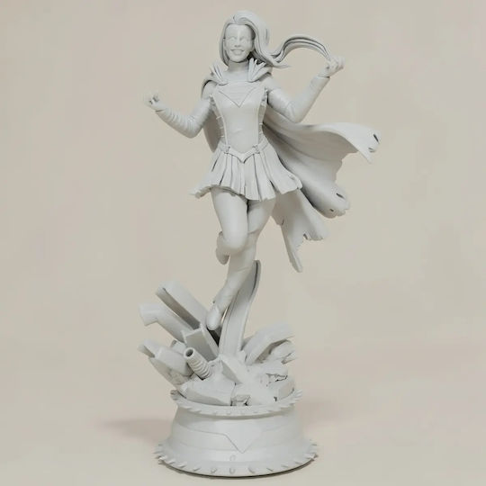 Άβαφη 3D Фигура Supergirl Joker Infected 3D Печатна Фигурка Боядисване DIY Подарък Цветове 20 см 1:8