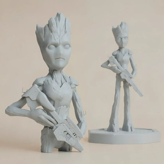 Unpainted 3D Figure Teenage Groot Painting DIY Gift Colors 30 Cm 1:6