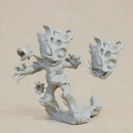 Unpainted 3D Figure Venom Groot Chibi V2 Painting DIY Gift Colors 20 Cm 1:8