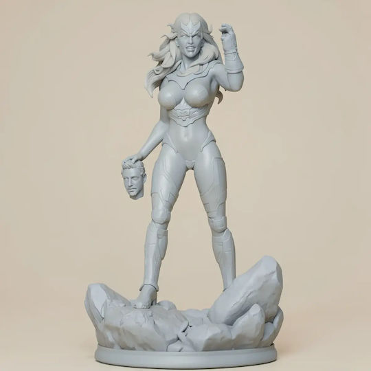 Небоядисана 3D Фигура Thanos Girl Боядисване DIY Подарък Цветове 20 см 1:8