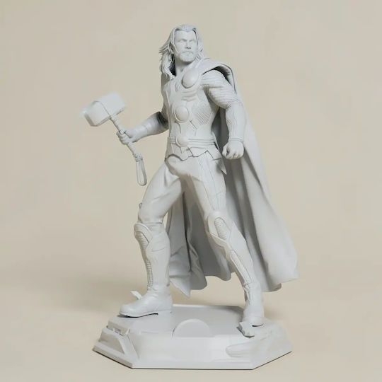 Unpainted 3D Figure Thor Avenger Painting DIY Gift Colors 20 Cm 1:8