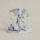 Άβαφη 3d Φιγούρα Red Pokemon Digital Sculpture Βάψιμο Diy Δώρο Χρώματα 20 Cm 1:8