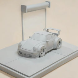 Άβαφη 3d Φιγούρα Model Kit Car Porche 964 Rwb Βάψιμο Diy Δώρο Χρώματα 30 Cm 1:6