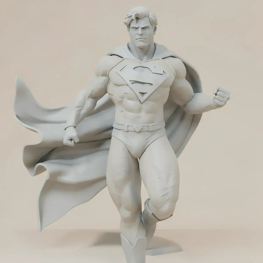 Unpainted 3D Figure Superman Flying New Version Painting DIY Gift Colors 15.2 Cm 1:12
