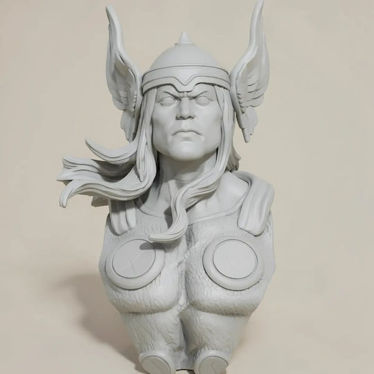 Unpainted 3D Figure Thor Classic Bust Files Painting DIY Gift Colors 15.2 Cm 1:12