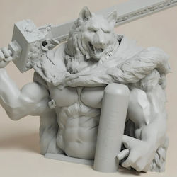 Άβαφη 3d Sammelbare Figur Blade Wolf Pen Holder Basis Diy Geschenk Farben 20 Cm 1:8 Άβαφη 3d Sammelbare Figur Blade Wolf Pen Holder Basis Diy Geschenk Farben 20 Cm 1:8