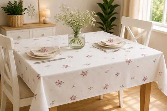 NufJoy Fleckabweisendes Tischtuch Set Beiges 140x180cm