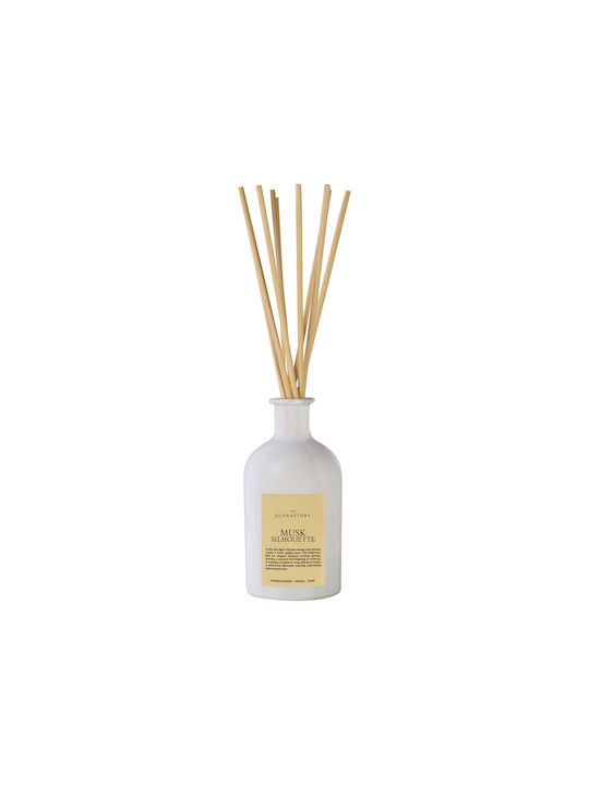Olphactory Musk Silhouette Fragrance Sticks Musk Aroma Reed Diffuser 250 Ml