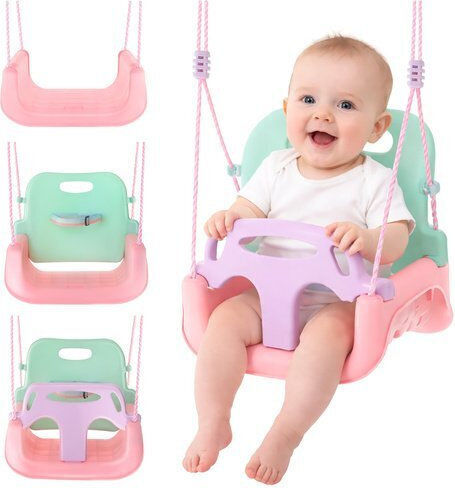 Kruzzel Kruzzel Aufhängen Kinder Schaukel Für 6+ Monate Grüne