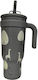 abo Always Look Up - Like A Giraffe Kids Water Bottle Thermos Stainless Steel with Straw 1180ml