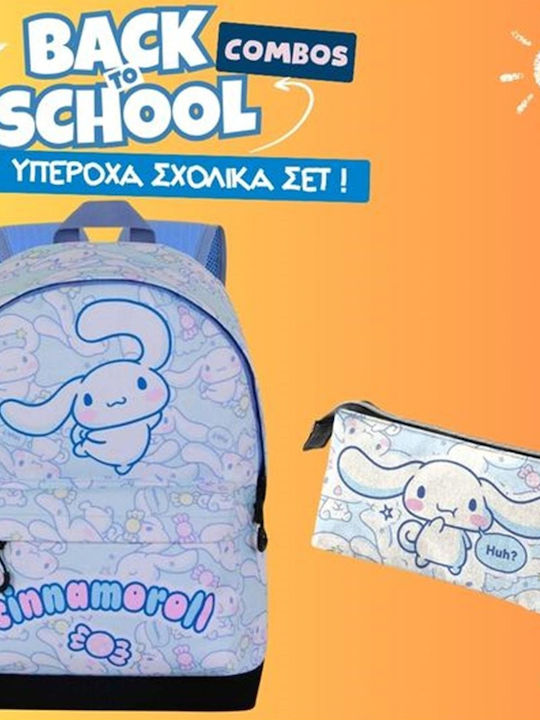 Set Școlar Ghiozdan De Spate Hello Kitty Cinnamoroll + Penar Triplu