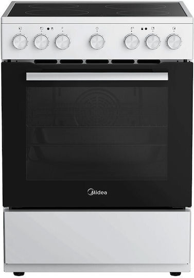 Midea Печка 70л с Керамични Плотове Ш60см Бяла