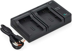 Încărcător De Baterii Ws Xtreme Power Canon Bp-808 Bp-819 Bp-827 Cu 2 Locuri Usb-c 8.4v 0.7a