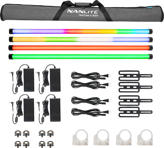 Nanlite Pavotube Ii 30xr 4kit 114.5cm Tub Led Rgbww Pixel Cu Baterie Internă