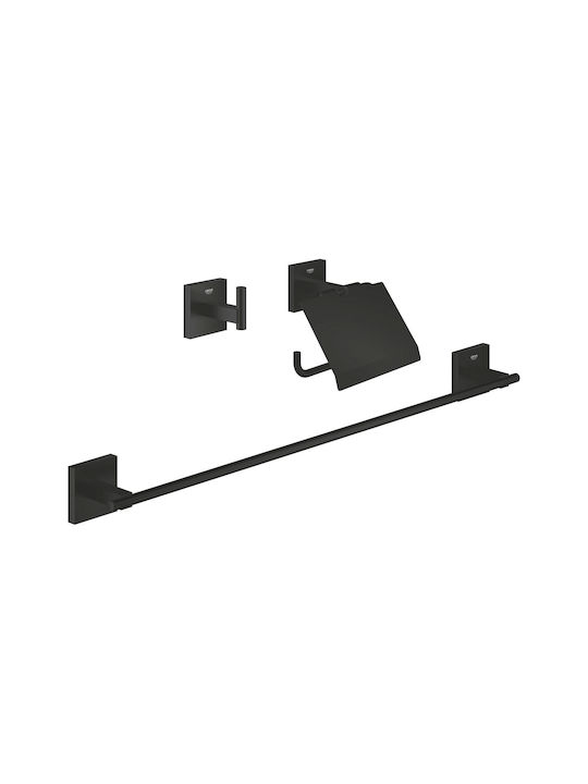 Grohe Set de accesorii de baie montat pe perete metalic negru
