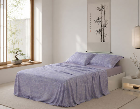 Silk Fashion Σετ Σεντόνι με 2 Μαξιλαροθήκες Υπέρδιπλο με Λάστιχο 160x200+40εκ. Etheral (3τμχ)