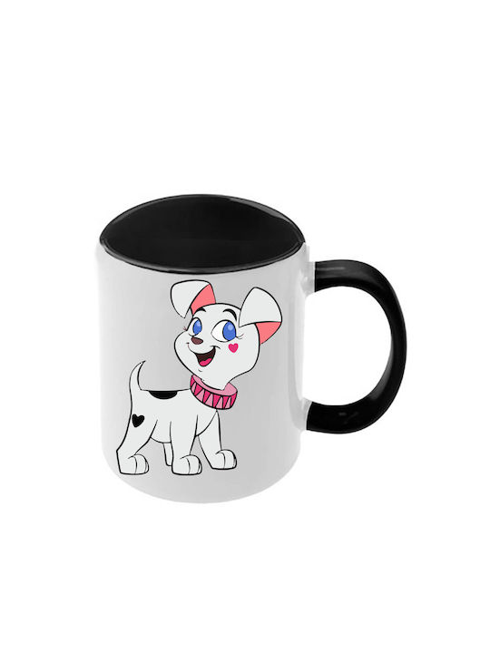Κούπα Dalmatians Δαλματίας Μαύρη Λαβή Εσωτερικό