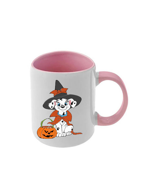 Κούπα Dalmatians Δαλματίας Ροζ Λαβή Εσωτερικό