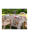 Tessitura Toscana Telerie Cotton Tablecloth Onirica Orange 85x85cm