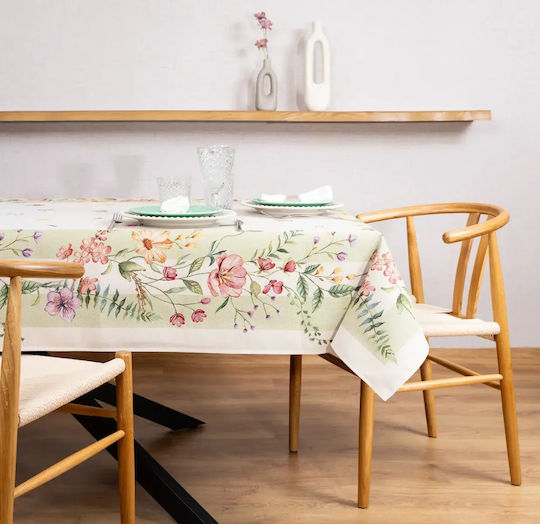 Liolios Home Green Tablecloth 160x220cm