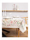 Liolios Home Checkered Tablecloth Set 3 Pieces Beige 100x100cm