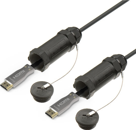 Cablu AOC HDMI 2.0 Armurat din Oțel 4K60Hz 18Gbps HDCP 2.2@ARC 20m