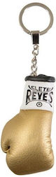 Cleto Reyes Leather Mini Glove Key Ring Gold