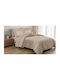Linea Home Duvet Cover Double 220x240 Mocha