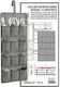 Fabric Hanging Organizer for Clothes Underwear Socks in Beige Color 45x85cm