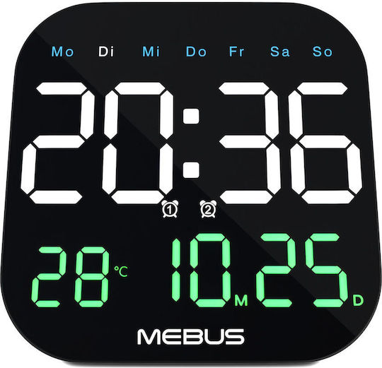 Mebus Wall Clock Digital